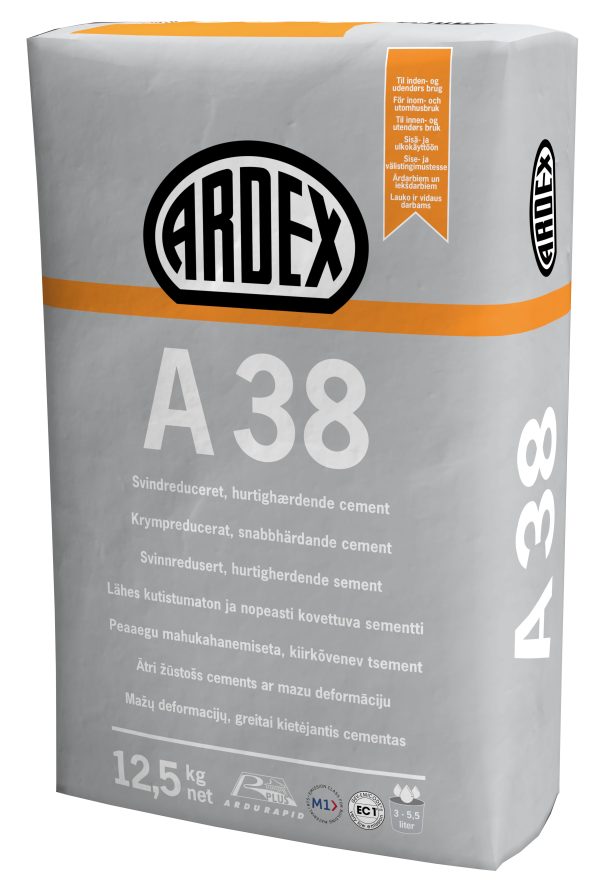 4 valandų cementas Ardex A 38