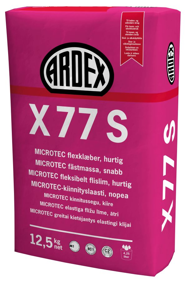 Greitai kietėjantys klijai Ardex X 77 S